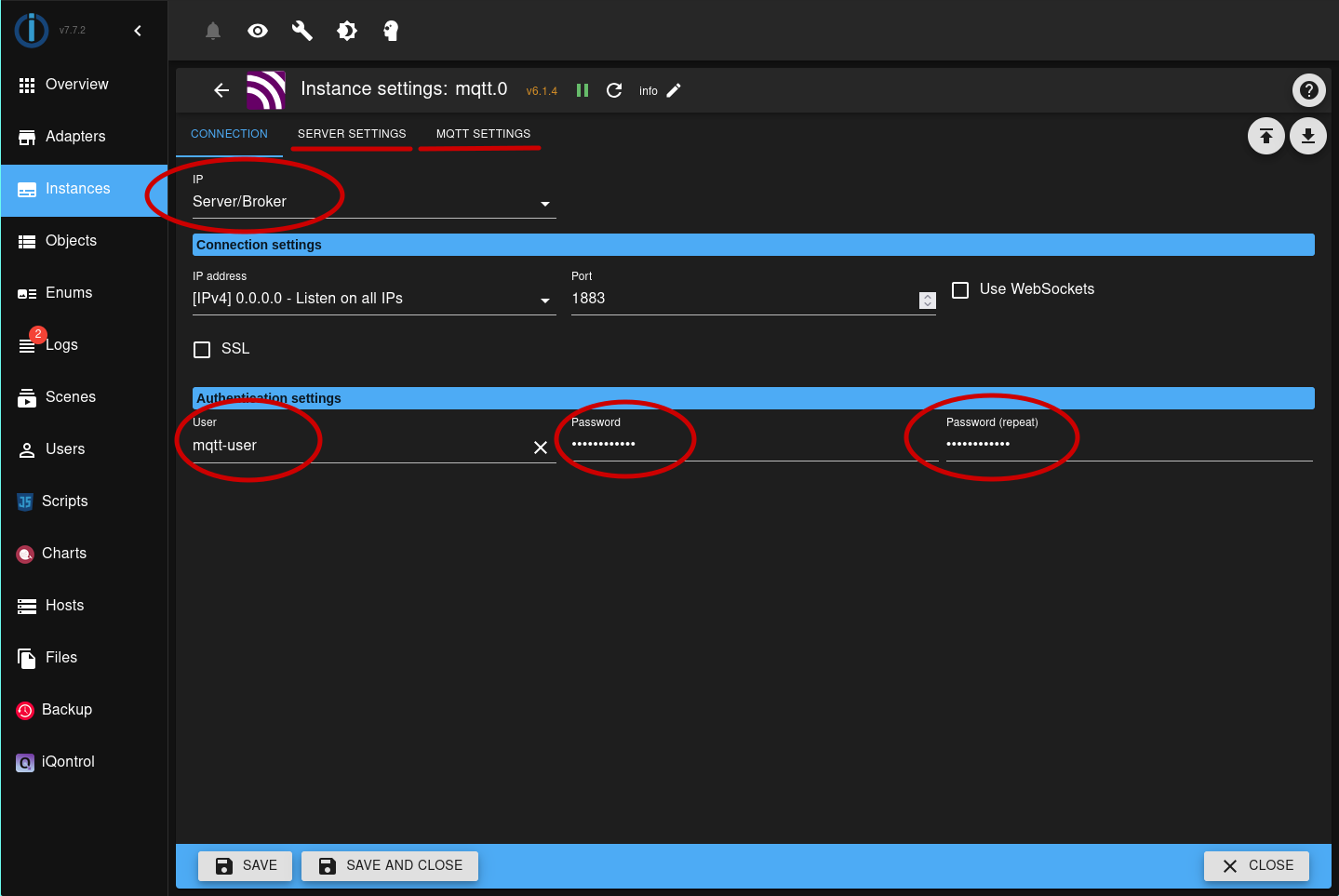 MQTT Configuration